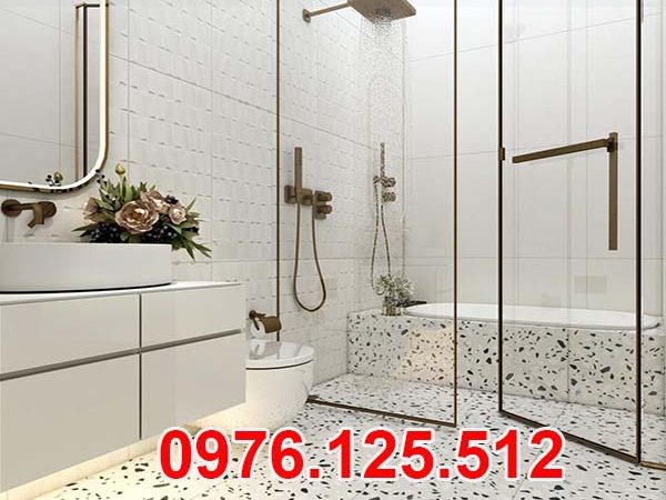 Đá terrazzo ốp nhà tắm, đá terrazzo lát nhà tắm
